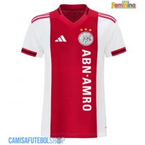 Camisa de time de futebol Ajax Replicas 1º Equipamento Feminina 2025-26 Manga Curta